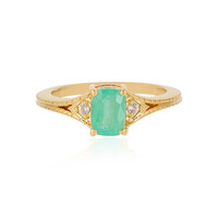 Anello in argento con Smeraldo Russo