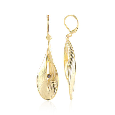 Orecchini in ottone con Diamante Nero (Juwelo Style)