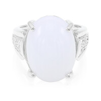 Anello in argento con Calcedonio Turco