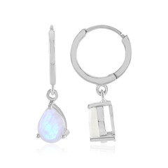 Orecchini in argento con Pietra di Luna Arcobaleno