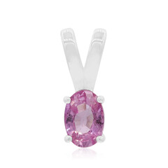 Ciondolo in argento con Zaffiro Rosa