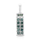 Ciondolo placcato in platino con Diamante Fancy