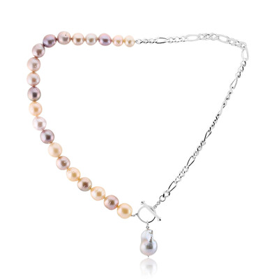 Collana in argento con Perla d'Acqua Dolce Argentata (TPC)