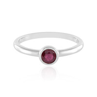 Anello in argento con Rubino del Madagascar