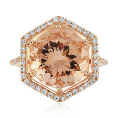 Anello in oro con Morganite Pesca