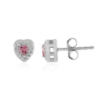 Orecchini in argento con Tormalina Rosa Nigeriana