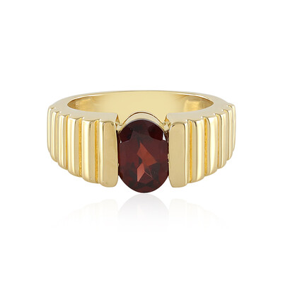 Anello in argento con Granato Mozambico