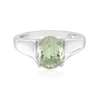 Anello in argento con Ametista Verde