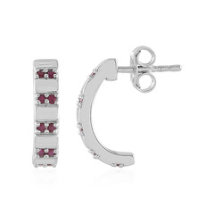 Orecchini in argento con Rubino Mozambico