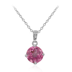 Collana in argento con Topazio Mistico Flamingo