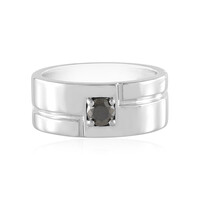Anello in argento con Diamante Nero