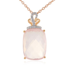 Collana in argento con Quarzo Rosa
