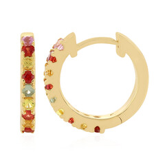 Orecchini in argento con Zaffiro Fancy