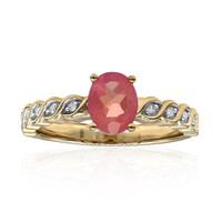 Anello in oro con Pezzottaite