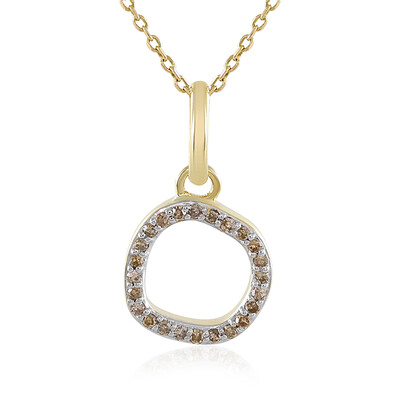 Collana in oro con Diamante Champagne I4