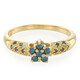 Anello placcato in oro con Diamante Fancy