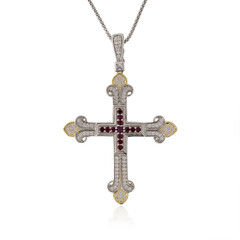 Collana in argento con Rubino Mozambico (Dallas Prince Designs)
