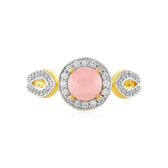 Anello in argento con Opale Rosa