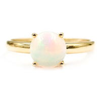 Anello in oro con Opale di Welo