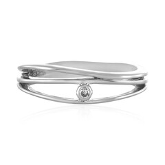Anello in argento con Diamante I4 (J)