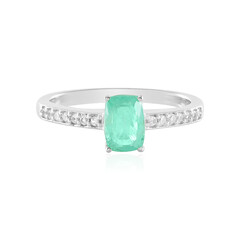 Anello in argento con Smeraldo Colombiano
