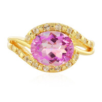 Anello in argento con Topazio Anniversario