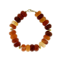 Bracciale in argento con Corniola (CUSTODANA)