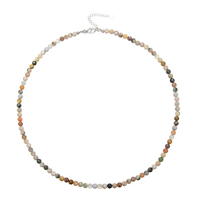 Collana in argento con Diaspro Oceano