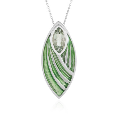 Collana in argento con Ametista Verde (Adela Silber)