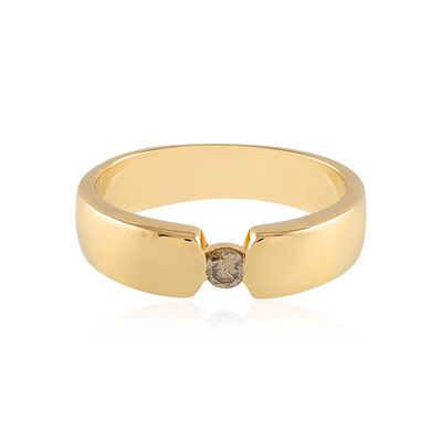 Anello in argento con Diamante Cioccolato I3