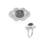 Anello in argento con Labradorite (MONOSONO COLLECTION)