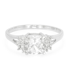 Anello in argento con Goshenite