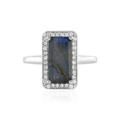 Anello in argento con Labradorite