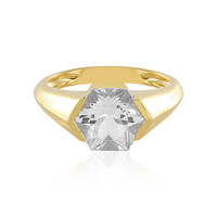 Anello in argento con Topazio Bianco