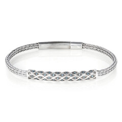 Bracciale in argento con Diamante Blu