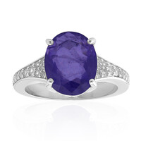 Anello in argento con Quarzo Porpora