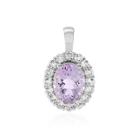 Ciondolo in argento con Ametista Rose de France