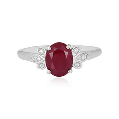 Anello in argento con Rubino del Madagascar
