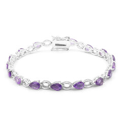 Bracciale in argento con Ametista Zambiana