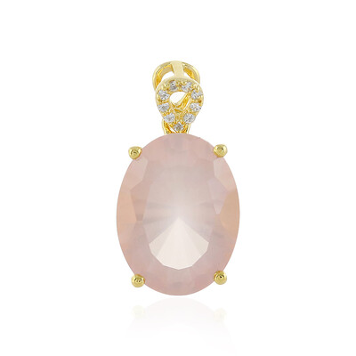 Ciondolo in argento con Quarzo Rosa