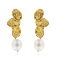 Orecchini in argento con Perla d'Acqua Dolce Bianca (Joias do Paraíso)