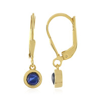 Orecchini in argento con Zaffiro Stellato Blu