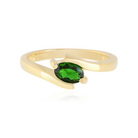 Anello in argento con Diopside Russo