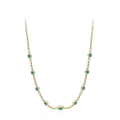 Collana in oro con Smeraldo Zambia AAA (CIRARI)