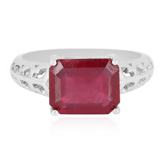 Anello in argento con Rubino del Madagascar