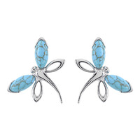Orecchini in argento con Turchese