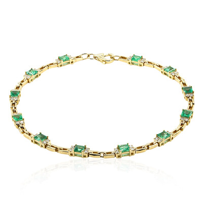 Bracciale in oro con Smeraldo Zambia AAA (CIRARI)