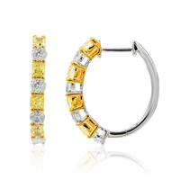 Orecchini in oro con Diamante Giallo SI2 (CIRARI)