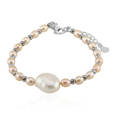 Bracciale in argento con Perla d'Acqua Dolce Bianca (TPC)