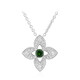 Collana in argento con Diopside Russo